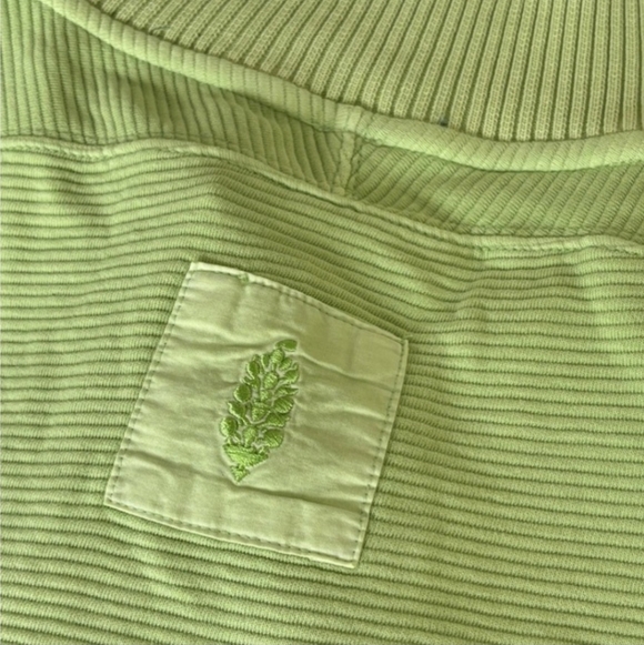 FREE PEOPLE So Fly Henley Layer Snap Front Pullover Lightening Lime XL RARE NWOT - Picture 10 of 13